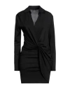 Jacquemus Elegant Knotted Mini Dress For Women In White For Fw23 In Black