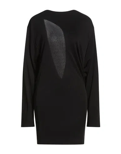 Jacquemus Woman Mini Dress Black Size M Viscose, Polyamide