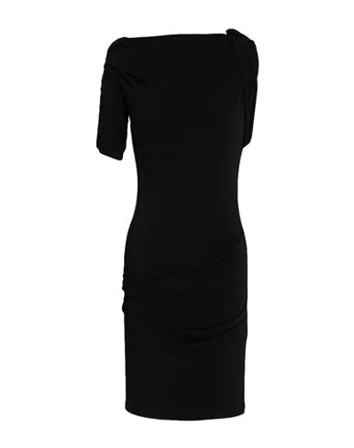 Jacquemus Woman Mini Dress Black Size S Viscose, Polyester, Elastane