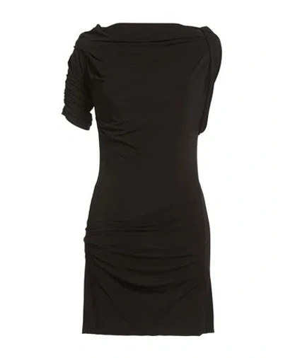 JACQUEMUS JACQUEMUS WOMAN MINI DRESS BLACK SIZE XL VISCOSE, POLYESTER, ELASTANE