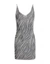 Jacquemus Woman Mini Dress Grey Size 8 Cotton, Polyamide
