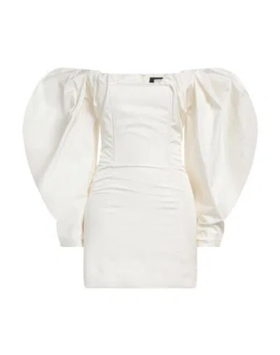 Jacquemus Woman Mini Dress Ivory Size 6 Polyester In White