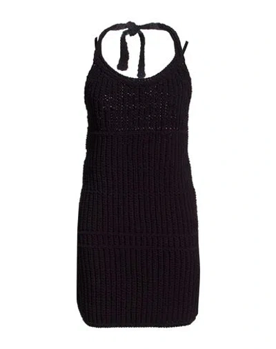 Jacquemus Woman Mini Dress Midnight Blue Size 0 Polyamide In Black