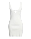 Jacquemus Woman Mini Dress Off White Size 8 Viscose, Polyester