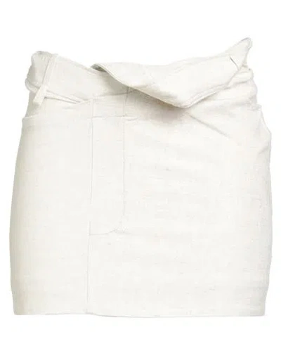 Jacquemus La Mini Jupe Bahia In Nude & Neutrals