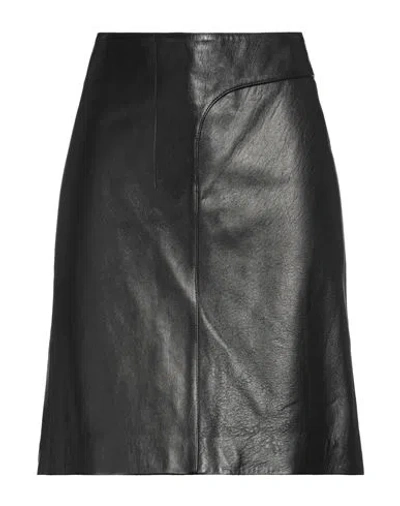 Jacquemus Woman Mini Skirt Black Size 8 Lambskin