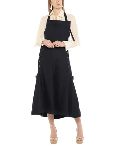 Jacquemus Woman Overalls Midnight Blue Size 8 Viscose, Virgin Wool, Polyamide, Cotton