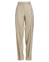 Jacquemus Woman Pants Beige Size 10 Linen, Viscose, Polyester In Multi