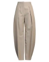 Jacquemus La Casa Woman Pants Beige Size 10 Polyester, Virgin Wool In Beige