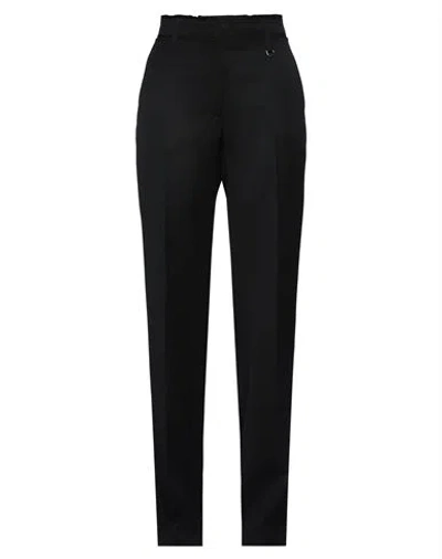 JACQUEMUS JACQUEMUS WOMAN PANTS BLACK SIZE 10 VIRGIN WOOL, COTTON, ELASTANE