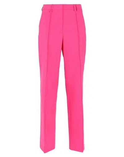 Jacquemus Woman Pants Fuchsia Size 8 Linen, Silk In Pink