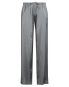 Jacquemus Le Pant Mentalo Wide-leg Mid-rise Crepe Trousers In Gray