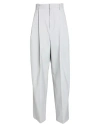 Jacquemus Woman Pants Light Grey Size 6 Polyester, Cotton, Virgin Wool, Elastane