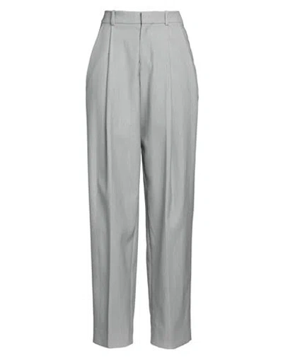 Jacquemus Woman Pants Light Grey Size 8 Polyester, Cotton, Virgin Wool, Elastane