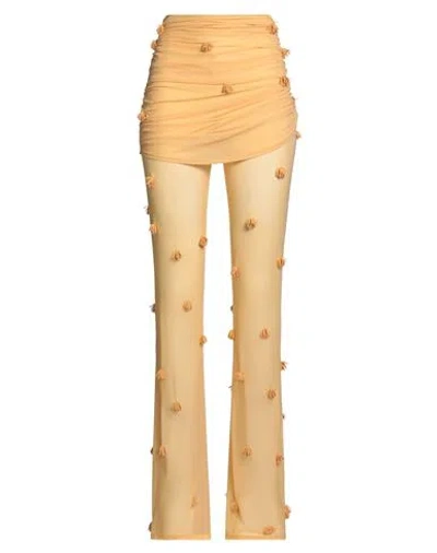 Jacquemus Woman Pants Mandarin Size 8 Polyamide, Elastane In Orange