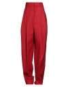 Jacquemus Le Raphia Madeiro Straight-leg Trousers In Red