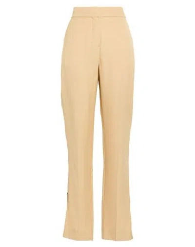 Jacquemus Woman Pants Sand Size 6 Linen, Viscose, Polyester In Beige