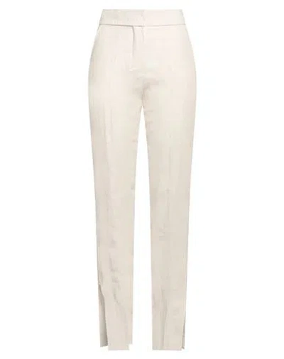Jacquemus Woman Pants Slate Blue Size 6 Linen, Viscose, Polyester In Blue