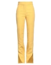 Jacquemus Woman Pants Yellow Size 8 Linen, Viscose, Polyester In Yellow