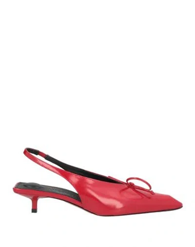 Jacquemus Woman Pumps Red Size 5 Leather