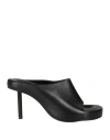 Jacquemus Woman Sandals Black Size 8 Leather In Black