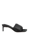 Jacquemus Woman Sandals Black Size 7 Soft Leather