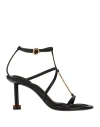 Jacquemus Woman Sandals Black Size 7 Textile Fibers