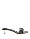 Jacquemus Woman Sandals Black Size 8 Leather