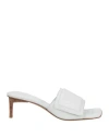 Jacquemus Woman Sandals White Size 8 Leather