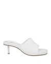 Jacquemus Minimalist Leather Sandals In White
