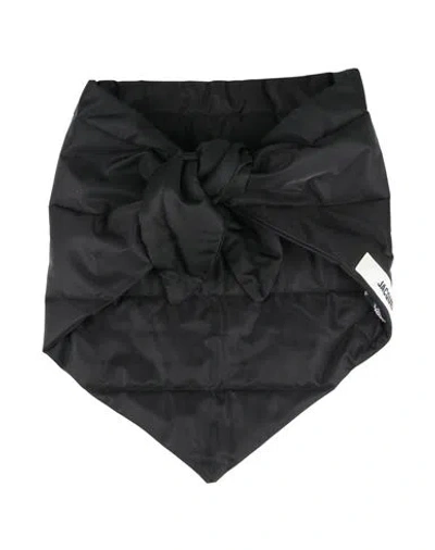 Jacquemus Woman Scarf Black Size - Polyamide, Acrylic