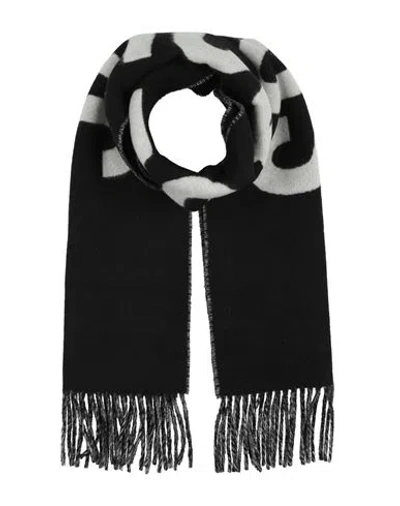Jacquemus Woman Scarf Black Size - Virgin Wool