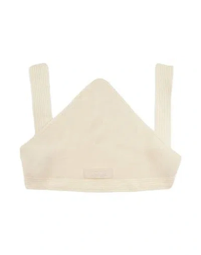 Jacquemus Woman Scarf Off White Size - Alpaca Wool, Polyamide, Wool In Metallic