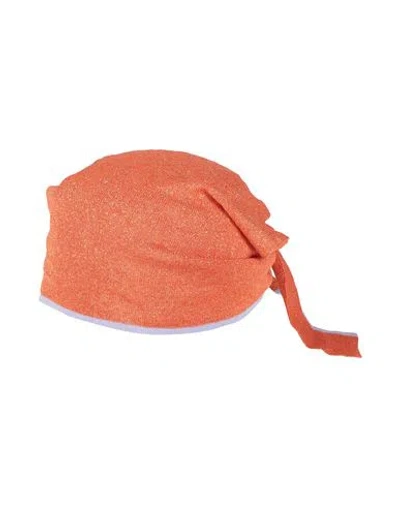 Jacquemus Woman Scarf Orange Size - Viscose, Cotton, Polyester, Polyamide