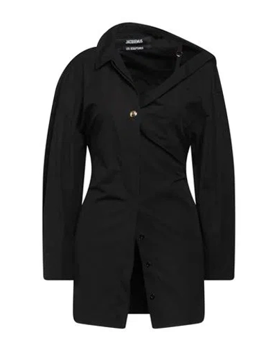 Jacquemus Woman Shirt Black Size 4 Cotton In Black