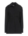 Jacquemus Woman Shirt Black Size 8 Viscose, Polyamide In Black