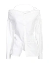 Jacquemus Woman Shirt White Size 10 Cotton, Elastane In White
