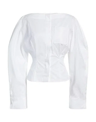 Jacquemus Woman Shirt White Size 2 Cotton