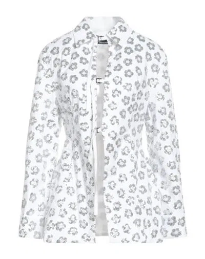 Jacquemus Woman Shirt White Size 6 Cotton, Elastane, Pvc - Polyvinyl Chloride