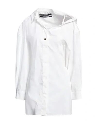JACQUEMUS JACQUEMUS WOMAN SHIRT WHITE SIZE 6 COTTON