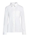 Jacquemus White Blouse With Cut-out Detail And Adjustable Waistband In White