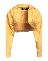 Jacquemus Woman Shirt Yellow Size 6 Cotton In Yellow