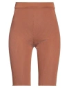 Jacquemus Woman Shorts & Bermuda Shorts Brown Size 2 Polyester, Polyamide, Elastane