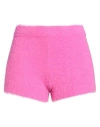 Jacquemus Woman Shorts & Bermuda Shorts Fuchsia Size 0 Polyamide, Elastane In Pink