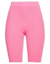 Jacquemus Woman Shorts & Bermuda Shorts Fuchsia Size 4 Polyester, Polyamide, Elastane In Pink