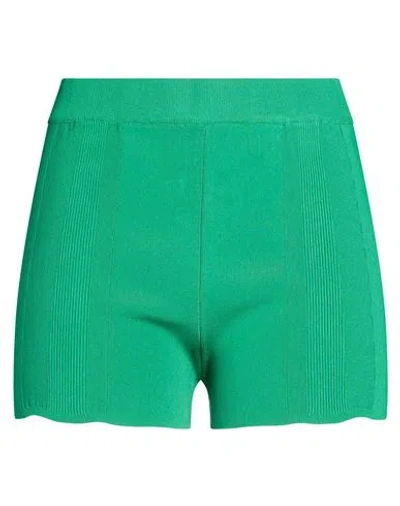 Jacquemus Woman Shorts & Bermuda Shorts Green Size 0 Viscose, Polyamide, Elastane