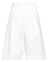 Jacquemus Woman Shorts & Bermuda Shorts White Size 4 Polyester In White