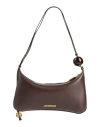 Jacquemus Woman Shoulder Bag Chocolate Brown Size - Leather