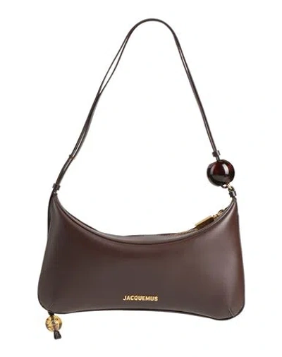 Jacquemus Woman Shoulder Bag Chocolate Brown Size - Leather