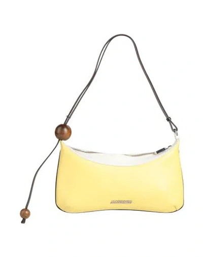 Jacquemus Woman Shoulder Bag Yellow Size - Lambskin